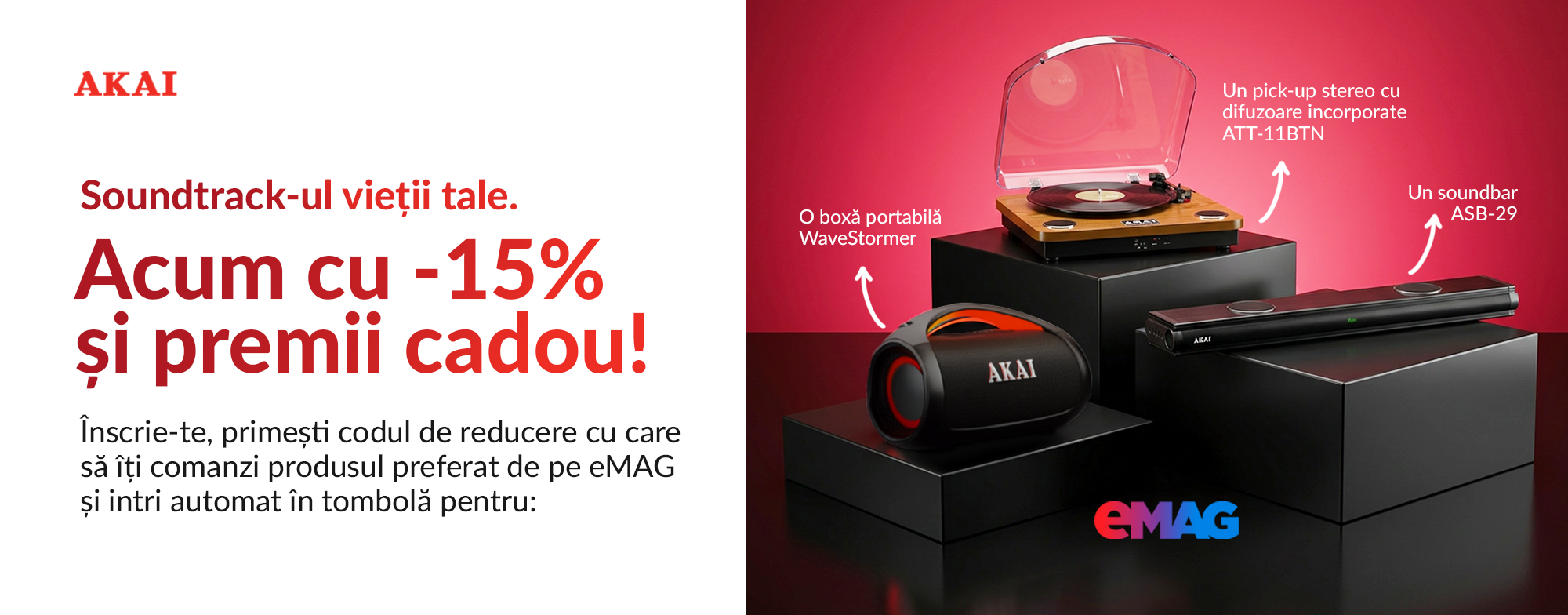 AKAI pe eMAG — Soundtrack-ul vieții tale